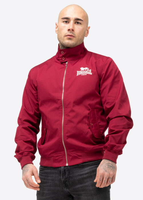 chaqueta de hombre slim fit rojo cereza