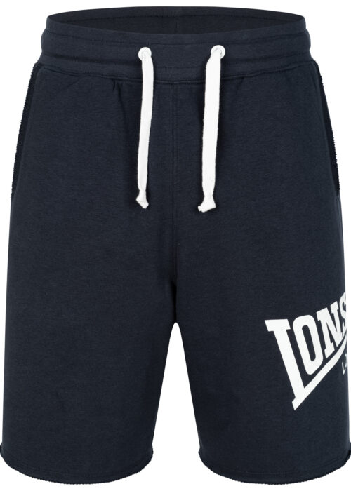 hombre pantalones cortos regular fit dark azul marino/blanco