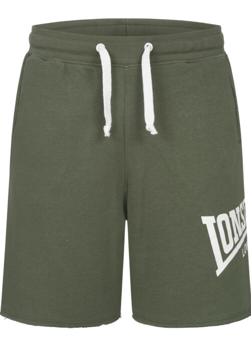 hombre pantalones cortos regular fit verde/blanco