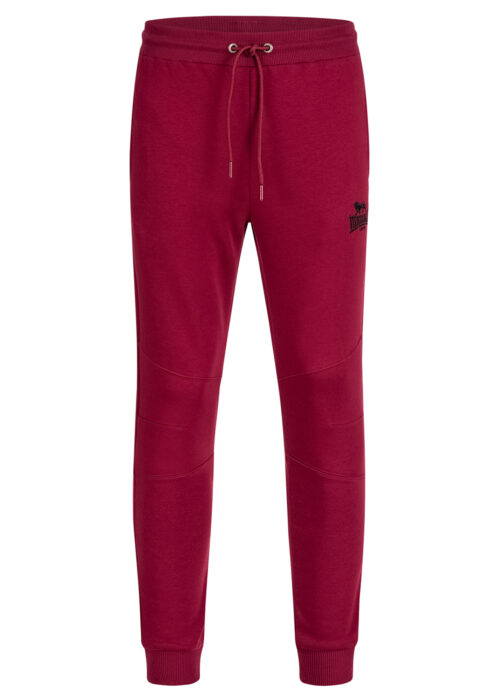 pantalón de hombre de chándal regular fit oxblood/negro