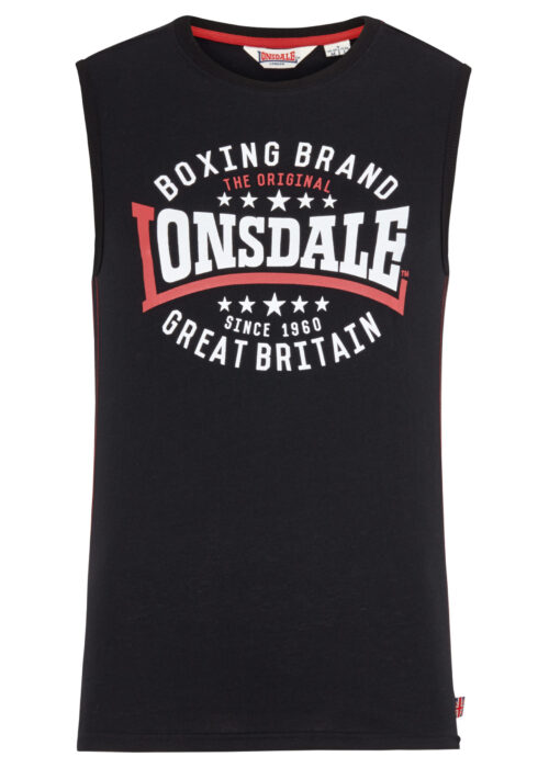 hombre ärmelloses camiseta slim fit negro