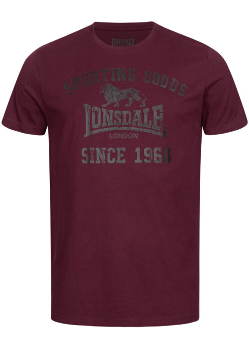 camiseta de hombre regular fit pack doble negro/oxblood