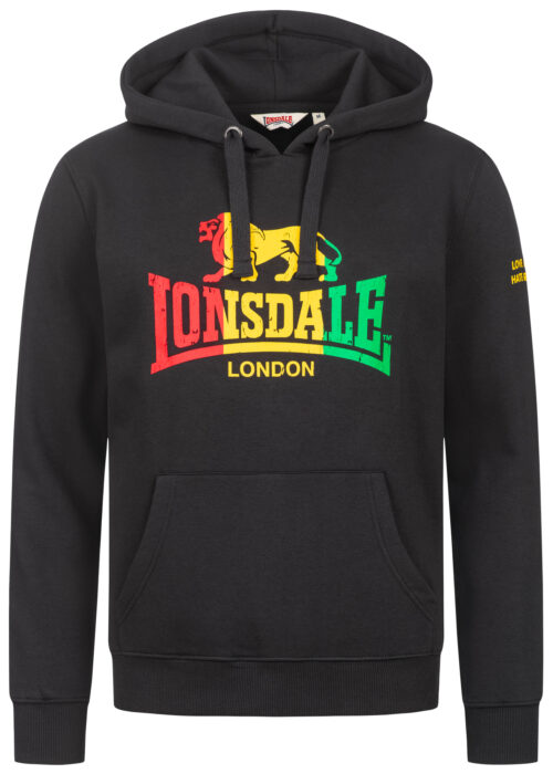 sudadera de hombre con capucha regular fit negro