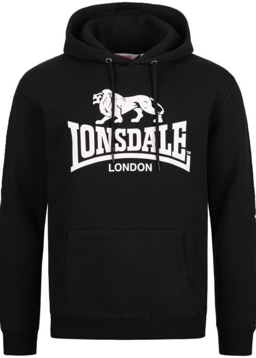 sudadera de hombre con capucha regular fit negro