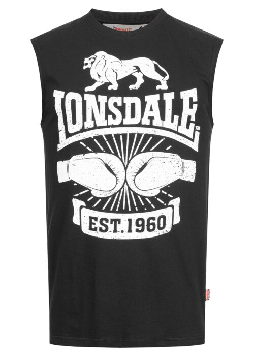 hombre ärmelloses camiseta slim fit negro