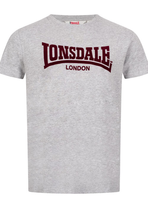 camiseta de hombre regular fit marl gris/oxblood