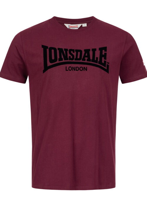 camiseta de hombre regular fit oxblood/negro