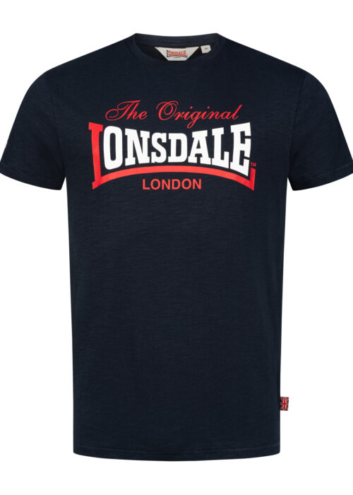 camiseta de hombre regular fit dark azul marino/rojo/blanco