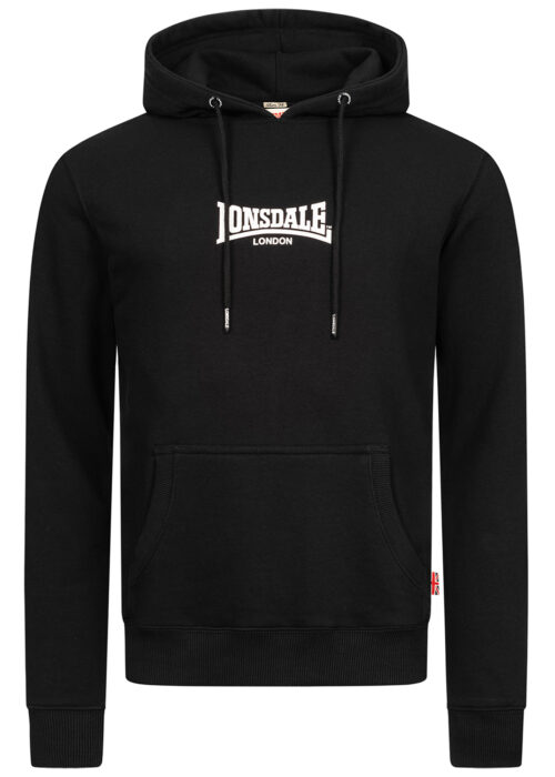 sudadera de hombre con capucha slim fit negro