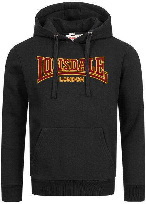 sudadera de hombre con capucha slim fit negro