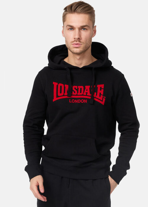 sudadera de hombre con capucha slim fit negro