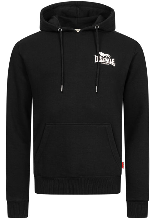 sudadera de hombre con capucha slim fit negro