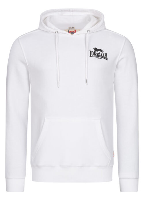 sudadera de hombre con capucha slim fit blanco/negro