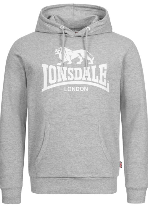 sudadera de hombre con capucha slim fit marl gris