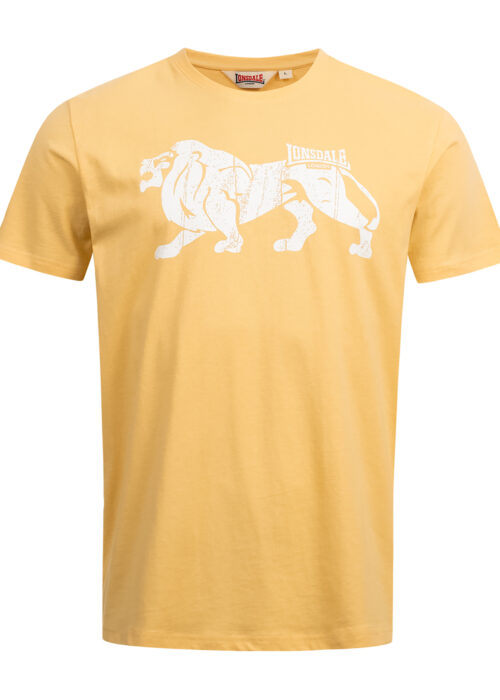 camiseta de hombre regular fit pastel yellow/blanco