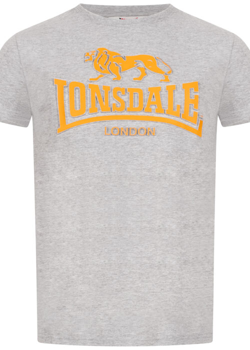 camiseta de hombre regular fit marl gris/yellow