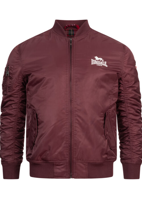 chaqueta de hombre slim fit oxblood/blanco