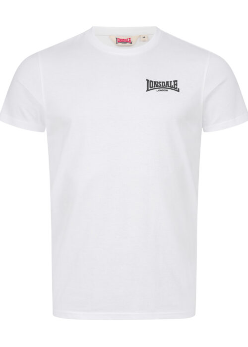 camiseta de hombre slim fit blanco/negro
