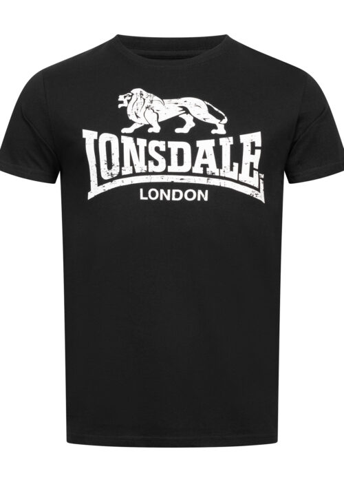 camiseta de hombre regular fit negro/blanco