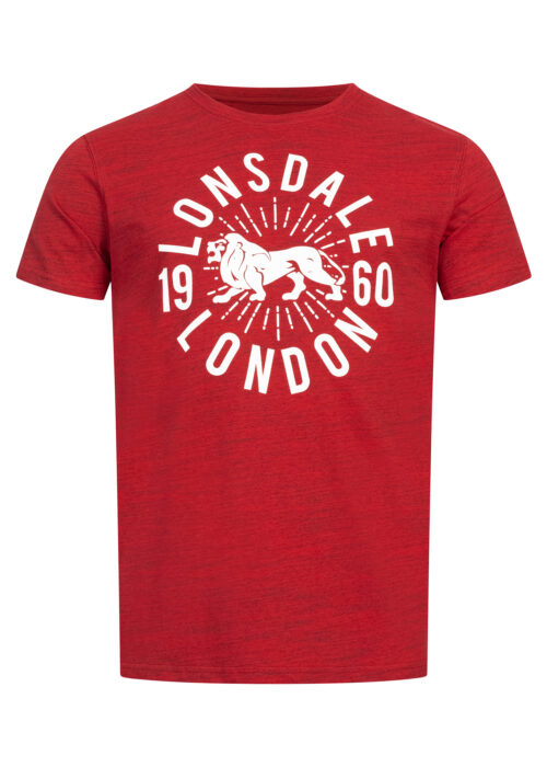 camiseta de hombre regular fit marl rojo/ecru