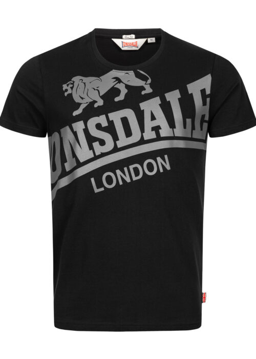 camiseta de hombre slim fit negro/gris