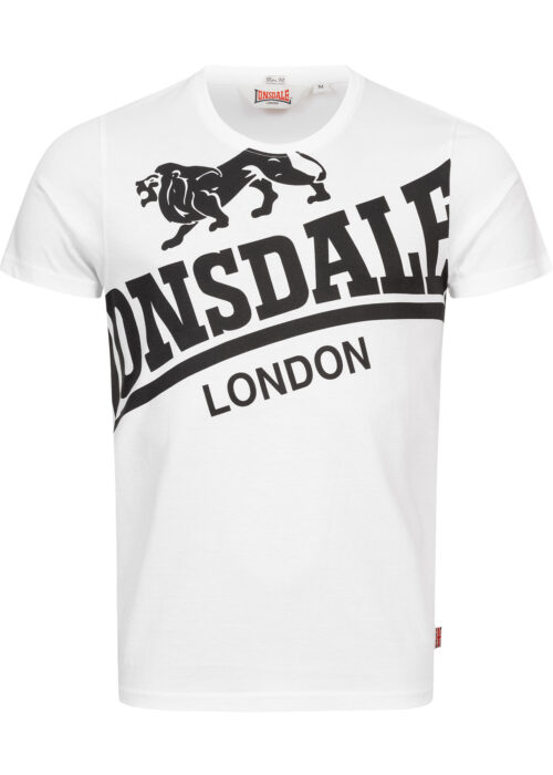 camiseta de hombre slim fit blanco/negro