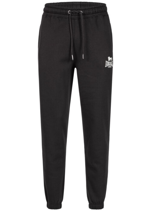 pantalón de hombre de chándal regular fit negro/blanco