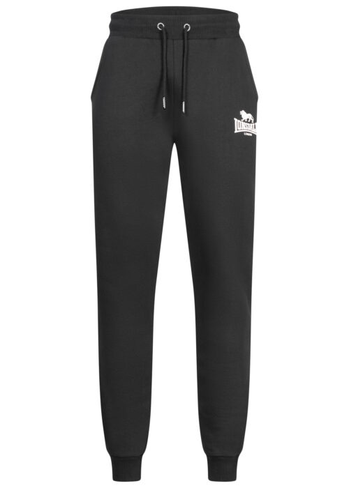 pantalón de hombre de chándal regular fit negro/blanco