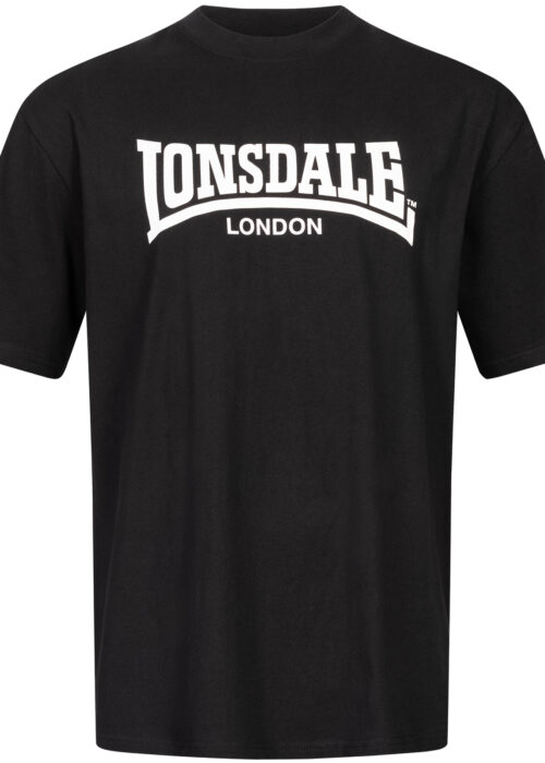 camiseta de hombre oversize negro/blanco