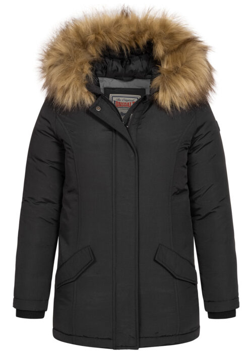 mädchen chaqueta de invierno con capucha negro