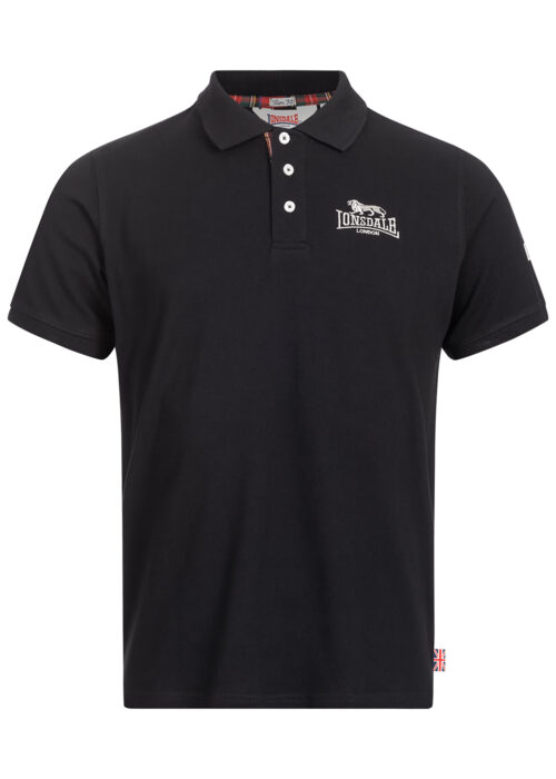 hombre polo slim fit negro/plateado