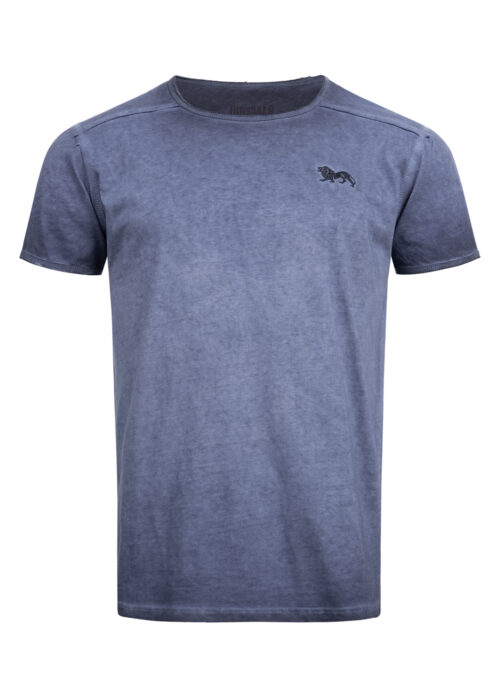 camiseta de hombre regular fit washed azul