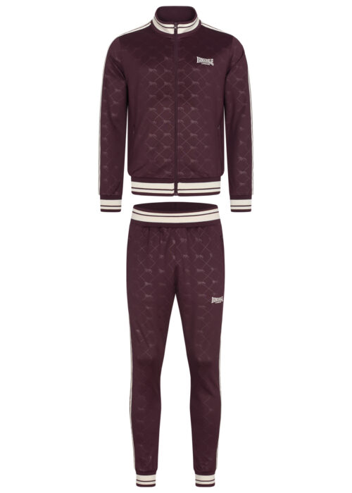 hombre chándal slim fit oxblood/ecru