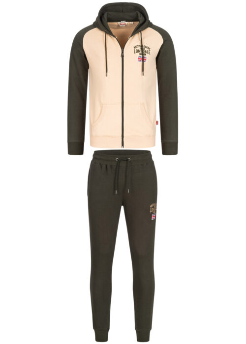 hombre chándal slim fit olive/beige