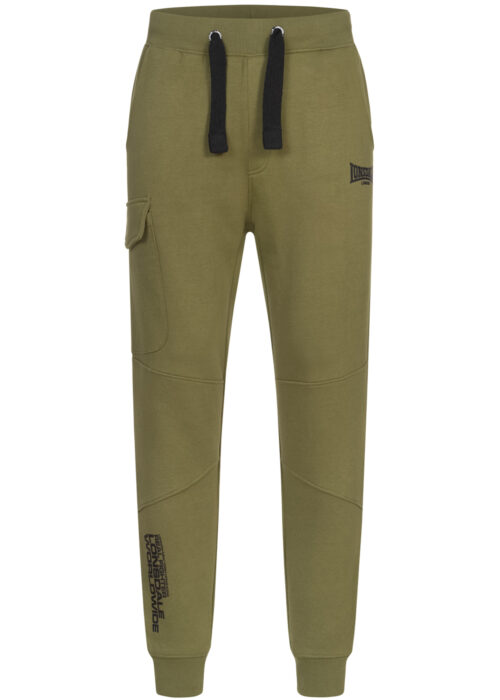 pantalón de hombre de chándal regular fit olive/negro