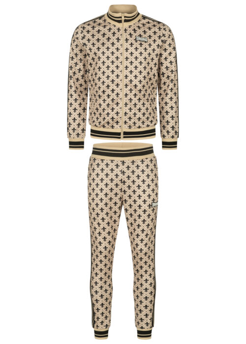 hombre chándal slim fit sand/negro/blanco