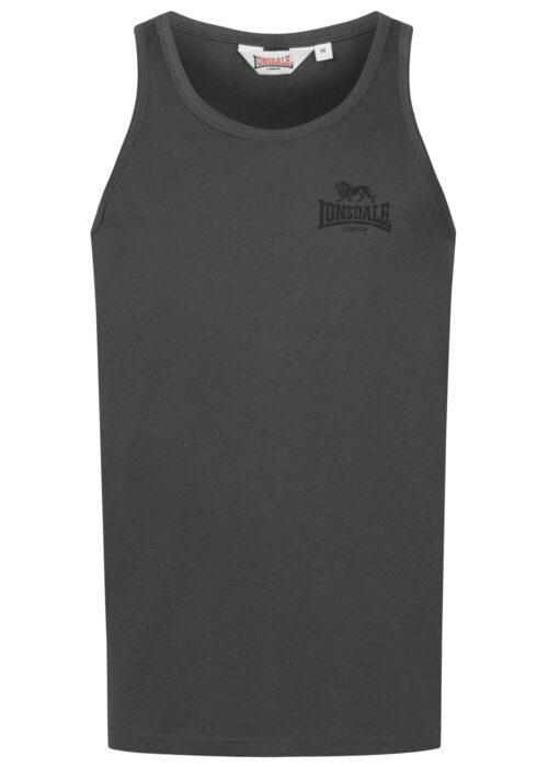 camiseta de hombre de tirantes slim fit anthracite/negro