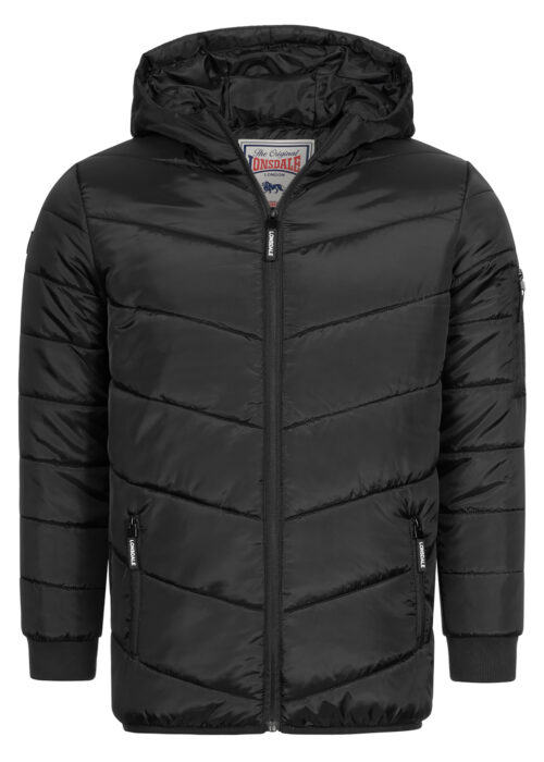 jungen chaqueta con capucha negro