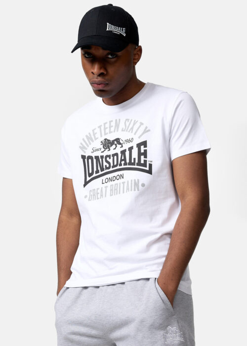camiseta de hombre regular fit blanco/negro/gris