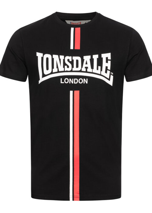 camiseta de hombre regular fit negro/blanco/rojo