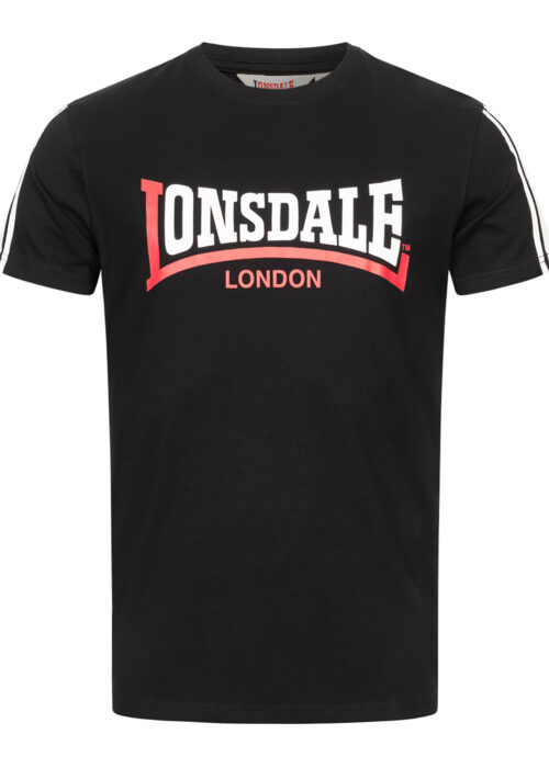 camiseta de hombre regular fit negro/blanco/rojo