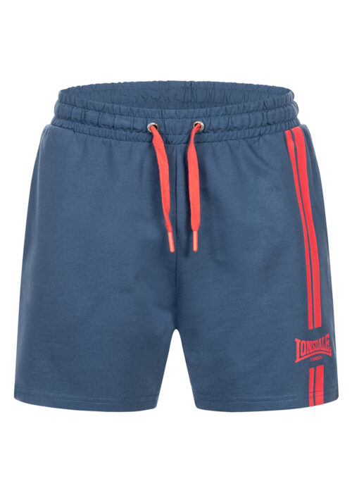 hombre pantalones cortos regular fit azul marino/rojo