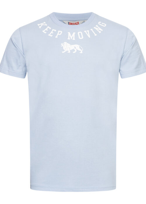 camiseta de hombre regular fit azul/beige