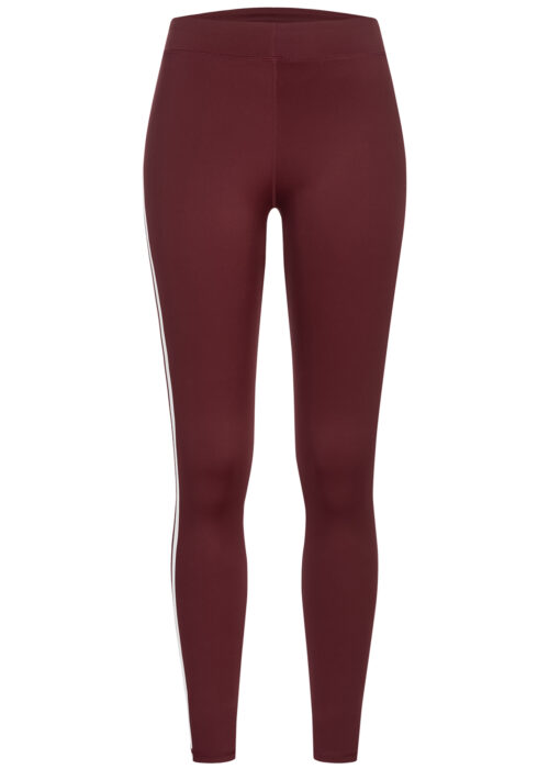 mujer leggings oxblood/blanco