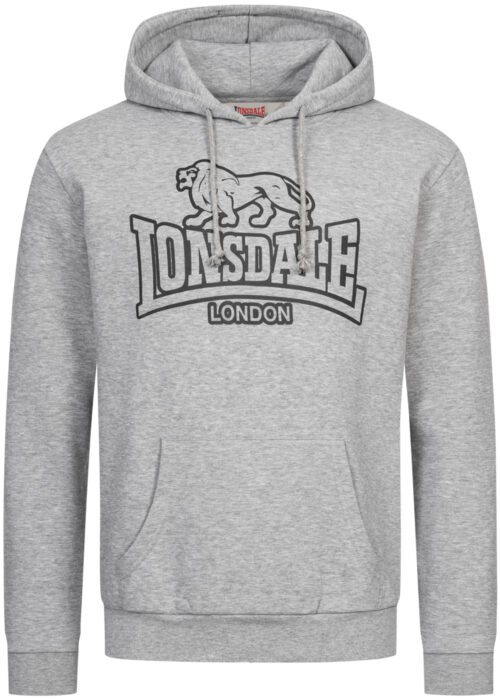 sudadera de hombre con capucha regular fit marl gris/negro