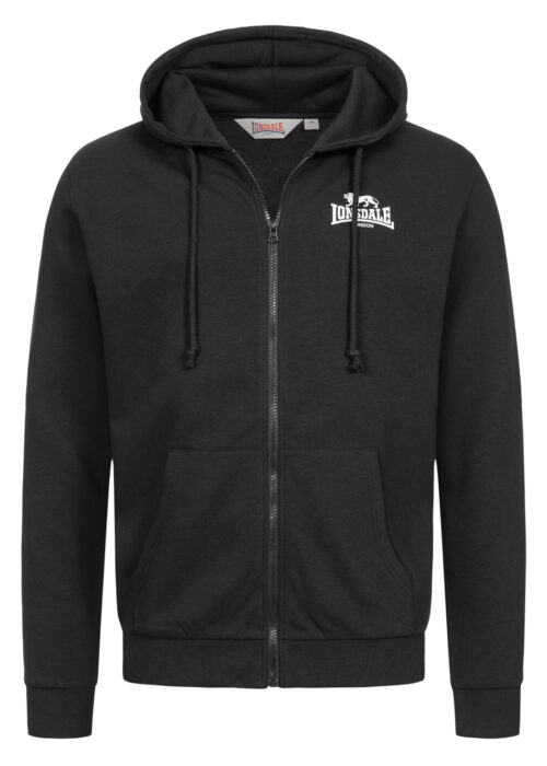 hombre chándal con capucha regular fit negro/blanco