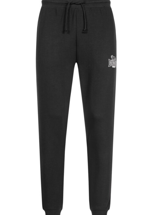 pantalón de hombre de chándal regular fit negro/blanco