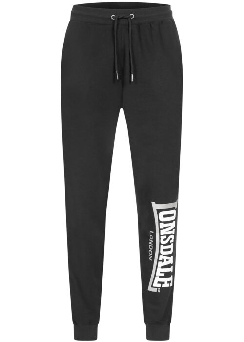 pantalón de hombre de chándal regular fit negro/blanco/gris