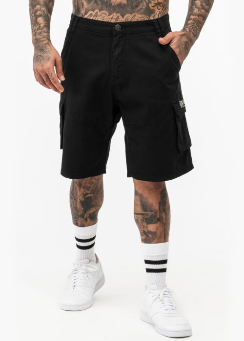 hombre cargoshorts regular fit negro/gris