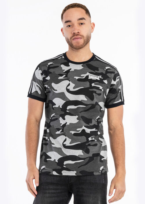 camiseta de hombre regular fit camo gris